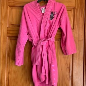 Paris Las Vegas Girl’s XL Pink Poodle Hooded Robe